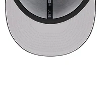 NBA Black All Over Logo Gray UV 59FIFTY New Era Fitted Hat
