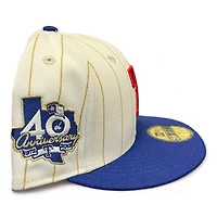 Texas Rangers Chrome Gold Pinstripe Pro Image Exclusive New Era 59FIFTY Fitted Hat