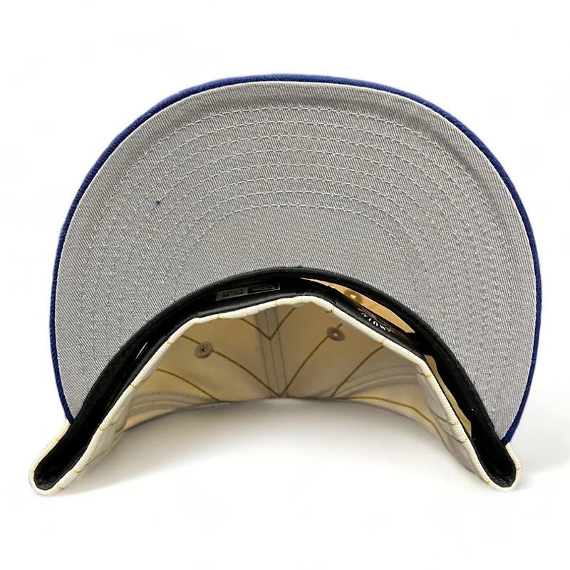 Texas Rangers Chrome Gold Pinstripe Pro Image Exclusive New Era 59FIFTY Fitted Hat