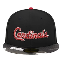 St. Louis Cardinals Metallic Camo 100th Aniv Patch Gray UV New Era 59FIFTY Fitted Hat
