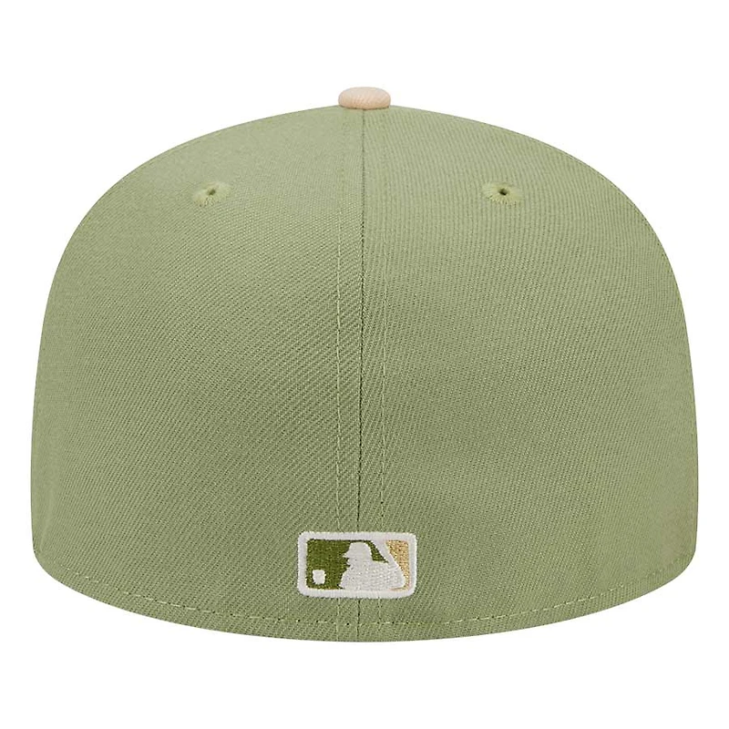 Los Angeles Dodgers Green Thermal Front 60th Aniv Patch Gray UV New Era 59FIFTY Fitted Hat