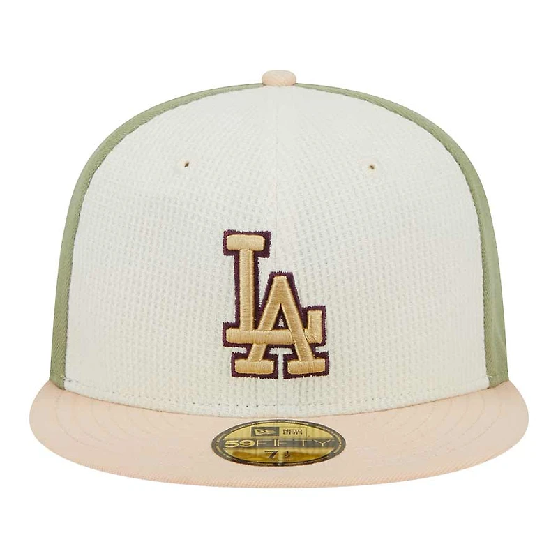 Los Angeles Dodgers Green Thermal Front 60th Aniv Patch Gray UV New Era 59FIFTY Fitted Hat