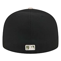 Chicago White Sox Black Comiskey Patch Gray UV New Era A-Frame 59FIFTY Fitted Hat