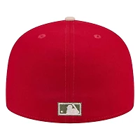 St. Louis Cardinals Red 30th Busch Stadium Patch Gray UV New Era A-Frame 59FIFTY Fitted Hat