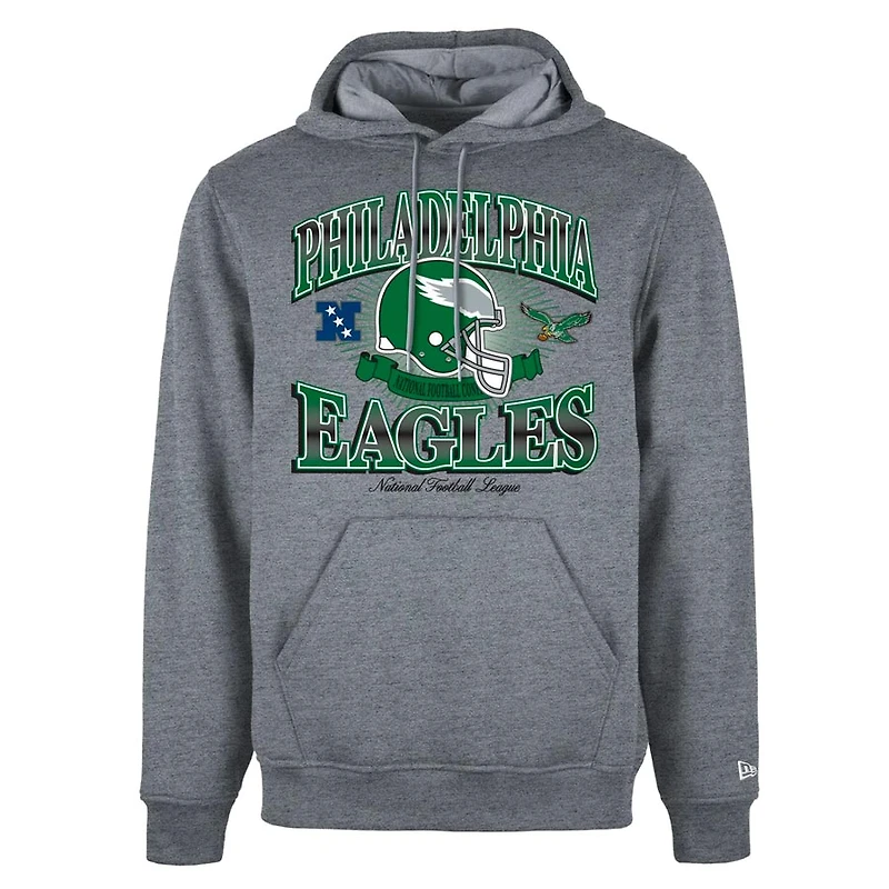 Philadelphia Eagles Gray Historic Helmet New Era Hoodie