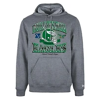 Philadelphia Eagles Gray Historic Helmet New Era Hoodie