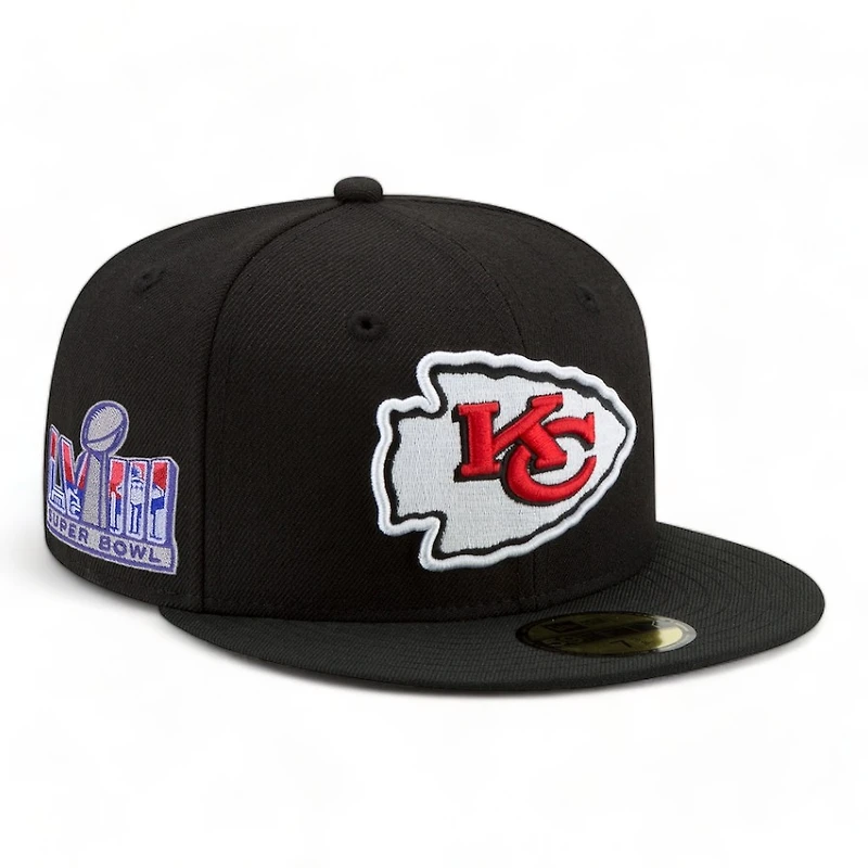 Kansas City Chiefs Super Bowl LVIII Side Patch NFL New Era 59FIFTY Fitted Hat