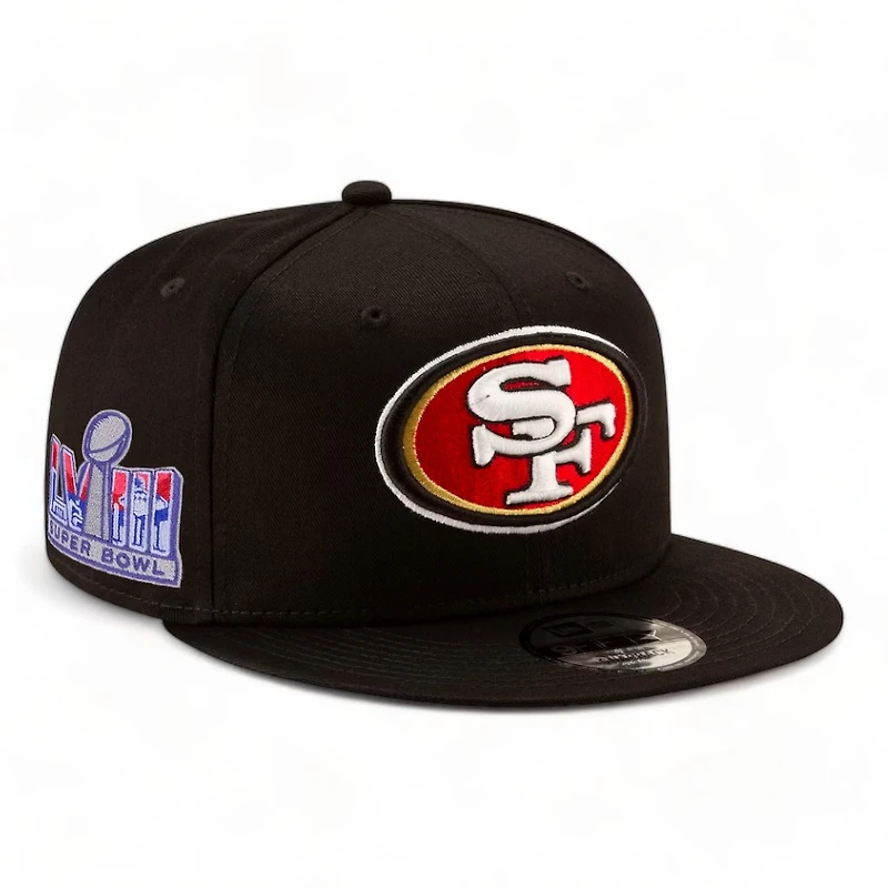 San Francisco 49ers Super Bowl LVIII Side Patch New Era 9FIFTY Snapback Hat