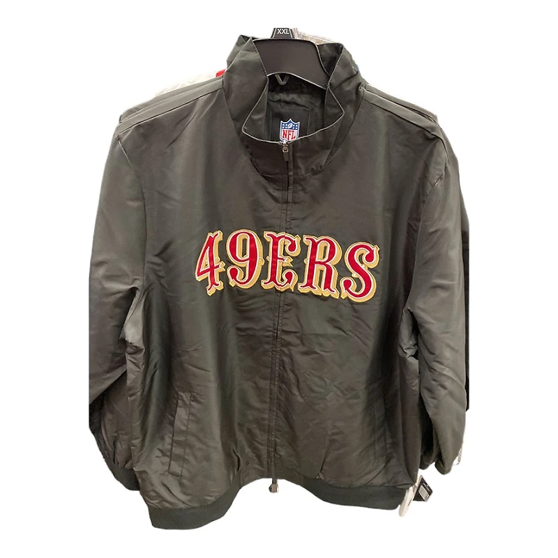 San Francisco 49ers Black Full Zip Lightweight Jacket