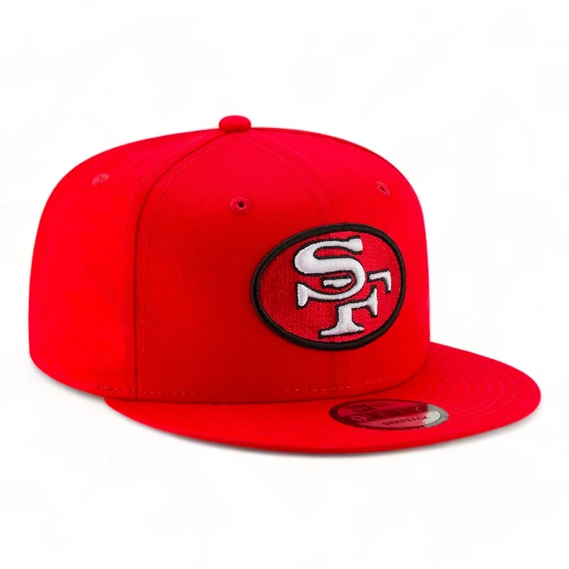 San Francisco 49ers Red Throwback NFL New Era 9FIFTY Adjustable Snapback Hat
