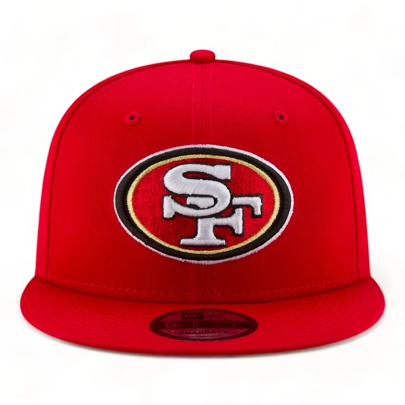 San Francisco 49ers Red Super Bowl LVIII Side Patch New Era 9FIFTY Snapback Hat