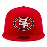 San Francisco 49ers Red Super Bowl LVIII Side Patch New Era 9FIFTY Snapback Hat