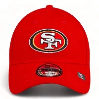 San Francisco 49ers Red Super Bowl LVIII Side Patch New Era 9FORTY Adjustable Hat