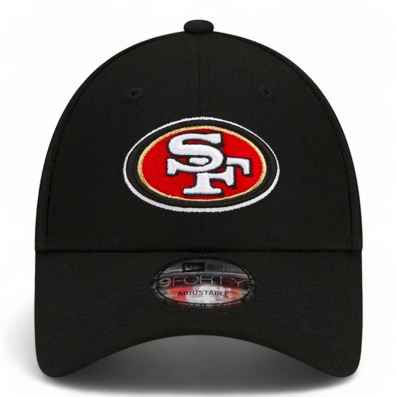 San Francisco 49ers Black Super Bowl LVIII Side Patch New Era 9FORTY Adjustable Hat