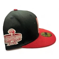 Pittsburgh Pirates Black Red Two Tone CG Pack 1971 WS Patch Gray UV New Era 59FIFTY Fitted Hat