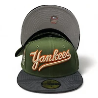 New York Yankees Green Black Camo Militant Pack 1939 ASG Patch Gray UV 59FIFTY Fitted Hat