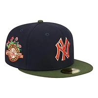 New York Yankees Navy Green Two Tone Sprouted Collection Gray UV Era 59FIFTY Fitted Hat