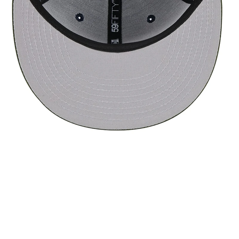 New York Yankees Navy Green Two Tone Sprouted Collection Gray UV Era 59FIFTY Fitted Hat