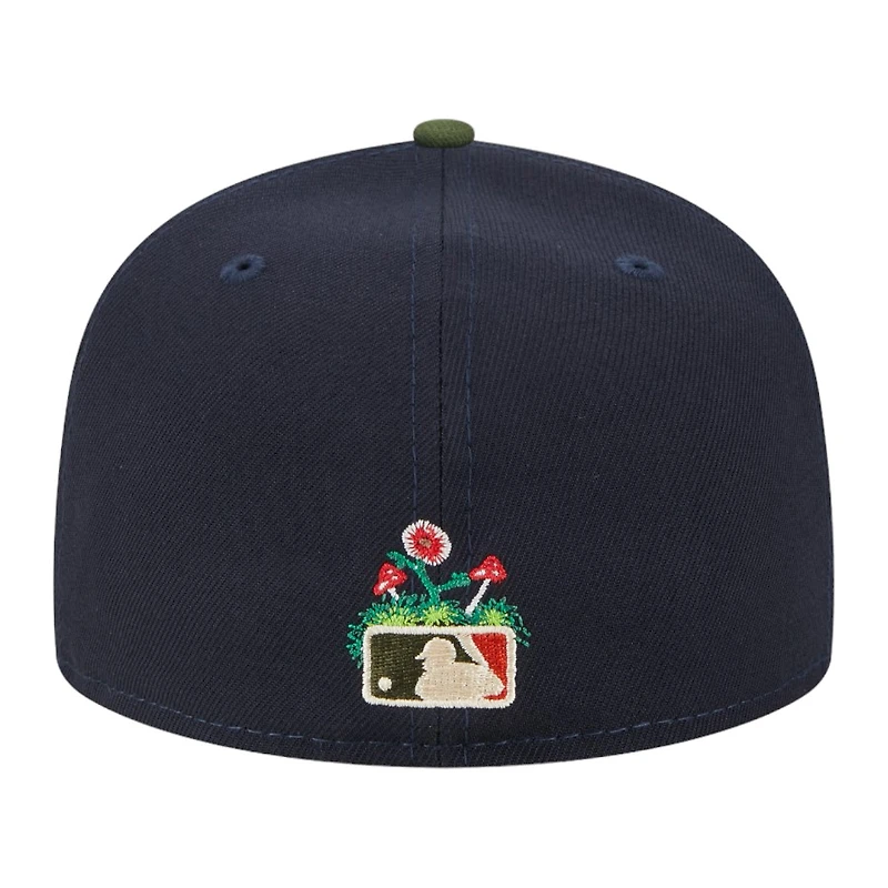 St. Louis Cardinals Navy Green Two Tone Sprouted Collection Gray UV New Era 59FIFTY Fitted Hat