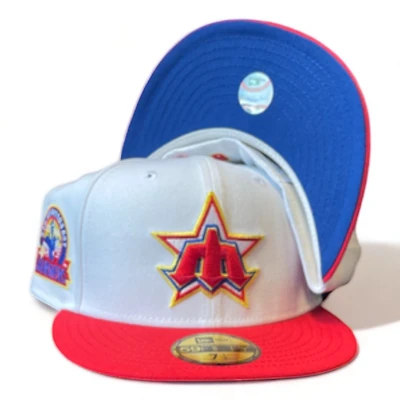 Seattle Mariners Red White Blue 30th Anniversary Patch UV New Era 59FIFTY Fitted Hat