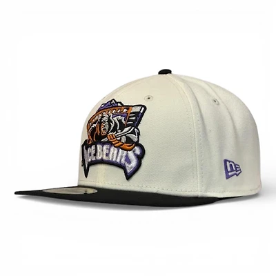 Knoxville Ice Bears Chrome and Black SPHL New Era 59FIFTY Fitted Hat