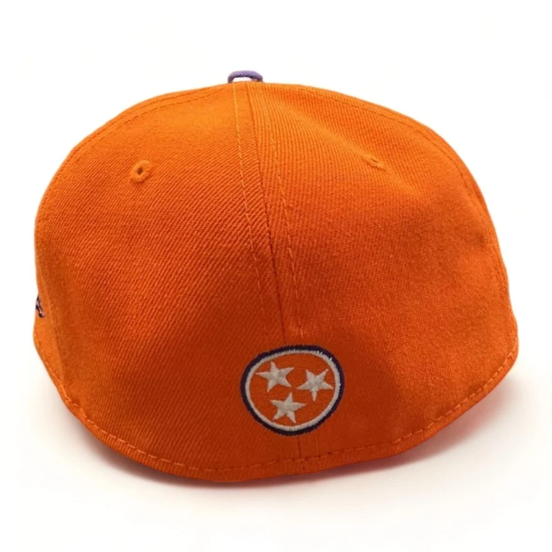 Knoxville Ice Bears Orange Purple 2002 Patch SPHL New Era 59FIFTY Fitted Hat