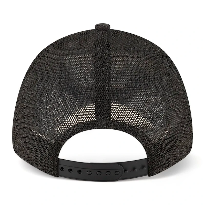 Kansas City Chiefs Heather Black Super Bowl LVIII New Era 9FORTY Trucker Adjustable Hat