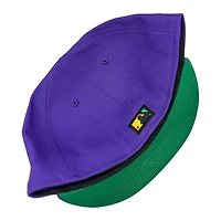 St. Louis Cardinals Purple Mardi Gras STL Patch Green UV New Era 59FIFTY Fitted Hat