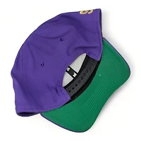 St. Louis Cardinals Purple Mardi Gras STL Patch Green UV New Era 9FORTY Adjustable Hat