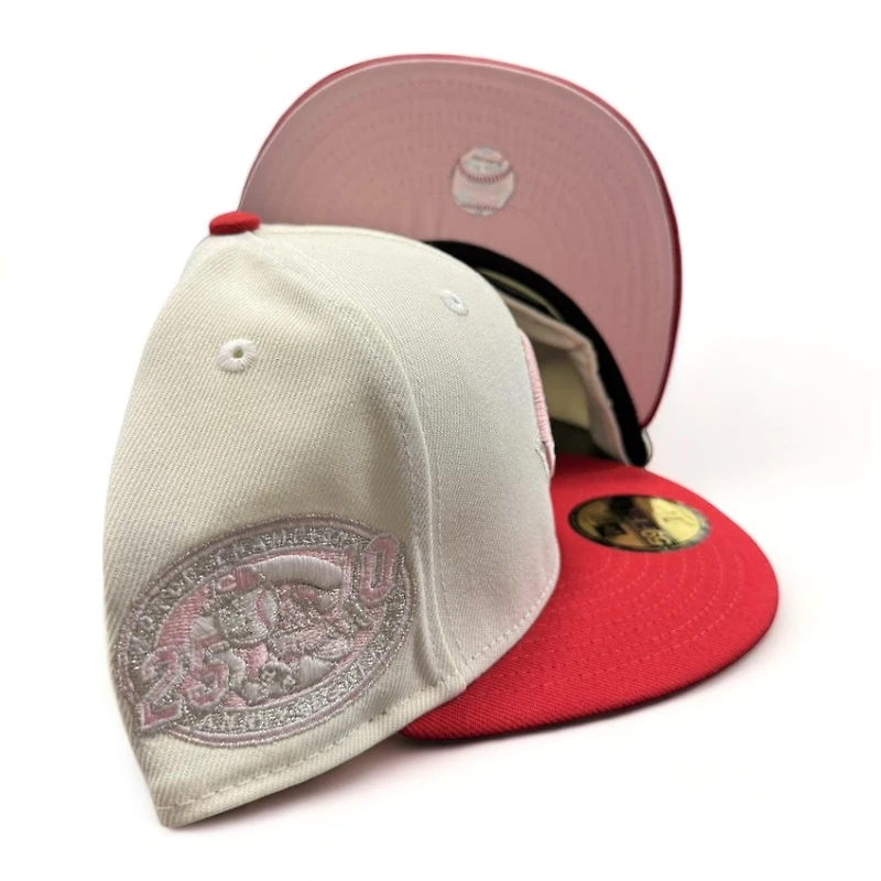 Cincinnati Reds Chrome Red Valentine's 25/10 Patch Pink UV New Era 59FIFTY Fitted Hat