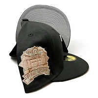 Texas Rangers Black Rose Gold Final Season Patch Gray UV New Era 59FIFTY Fitted Hat