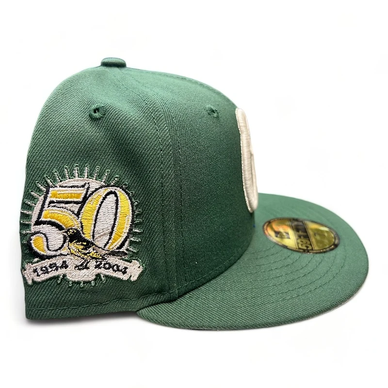 Baltimore Orioles Green Verone X No Batty 50th Anniversary Patch Gray UV New Era 59FIFTY Fitted Hat