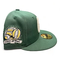 Baltimore Orioles Green Verone X No Batty 50th Anniversary Patch Gray UV New Era 59FIFTY Fitted Hat
