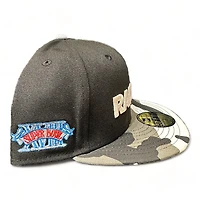 Las Vegas Raiders Metallic Camo Super Bowl XVIII Patch Gray UV New Era 59FIFTY Fitted Hat