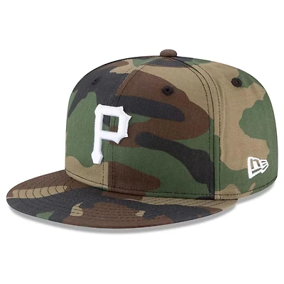 Pittsburgh Pirates Woodland Camo Basic New Era 9FIFTY Snapback Hat