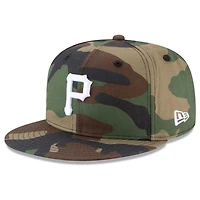 Pittsburgh Pirates Woodland Camo Basic New Era 9FIFTY Snapback Hat