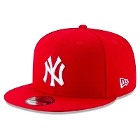 New York Yankees Red and White Basic New Era 9FIFTY Snapback Hat