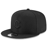Chicago Cubs Black on Black Basic New Era 9FIFTY Snapback Hat