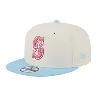 Seattle Mariners Chrome and Light Blue Spring Basic Two Tone 9FIFTY Snapback Hat