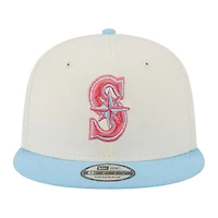 Seattle Mariners Chrome and Light Blue Spring Basic Two Tone 9FIFTY Snapback Hat