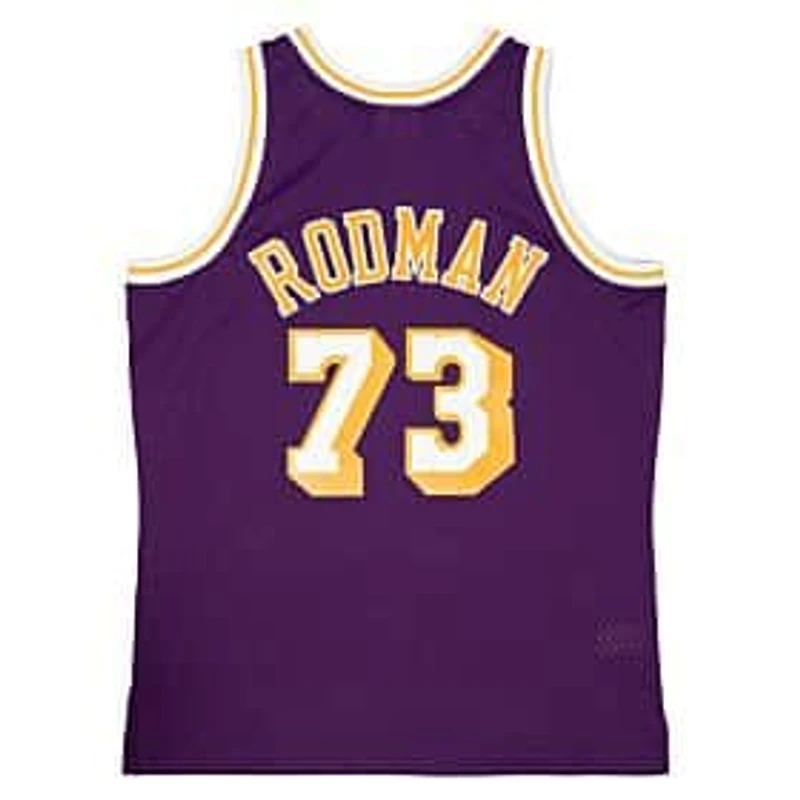 Los Angeles Lakers Dennis Rodman Mitchell & Ness 1998-99 Hardwood Classics Swingman Player Purple Jersey