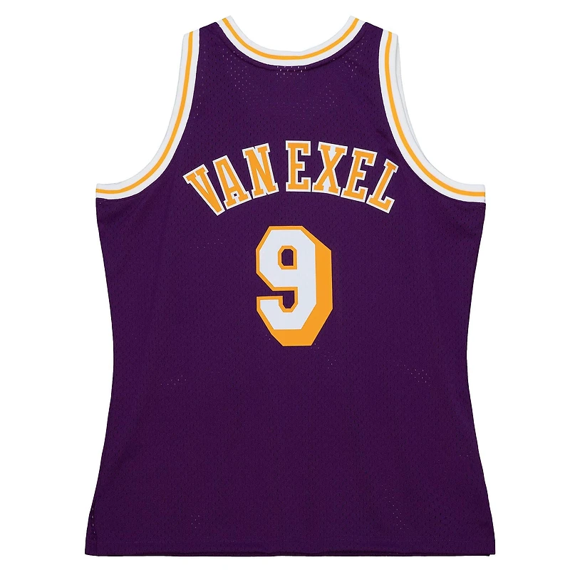 Los Angeles Lakers Nick Van Exel Mitchell & Ness 1996-97 Swingman Player Purple Jersey