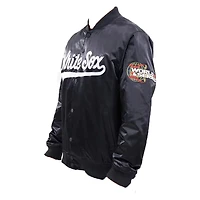 Chicago White Sox Black Pro Standard Big Logo Satin Jacket