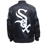 Chicago White Sox Black Pro Standard Big Logo Satin Jacket