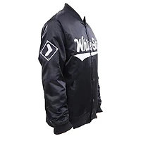 Chicago White Sox Black Pro Standard Big Logo Satin Jacket