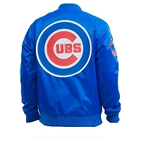 Chicago Cubs Blue Pro Standard Big Logo Satin Jacket