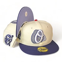 Baltimore Orioles Cascading Chrome Two Tone 50th Season Patch Lavender UV 59FIFTY Fitted Hat