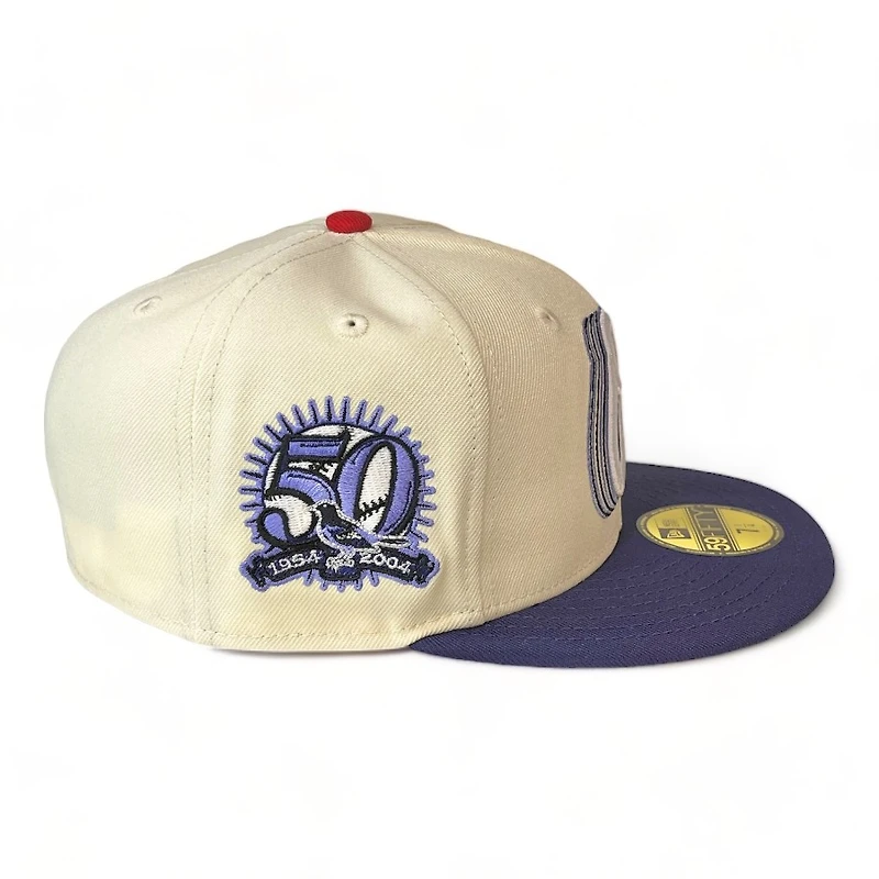 Baltimore Orioles Cascading Chrome Two Tone 50th Season Patch Lavender UV 59FIFTY Fitted Hat