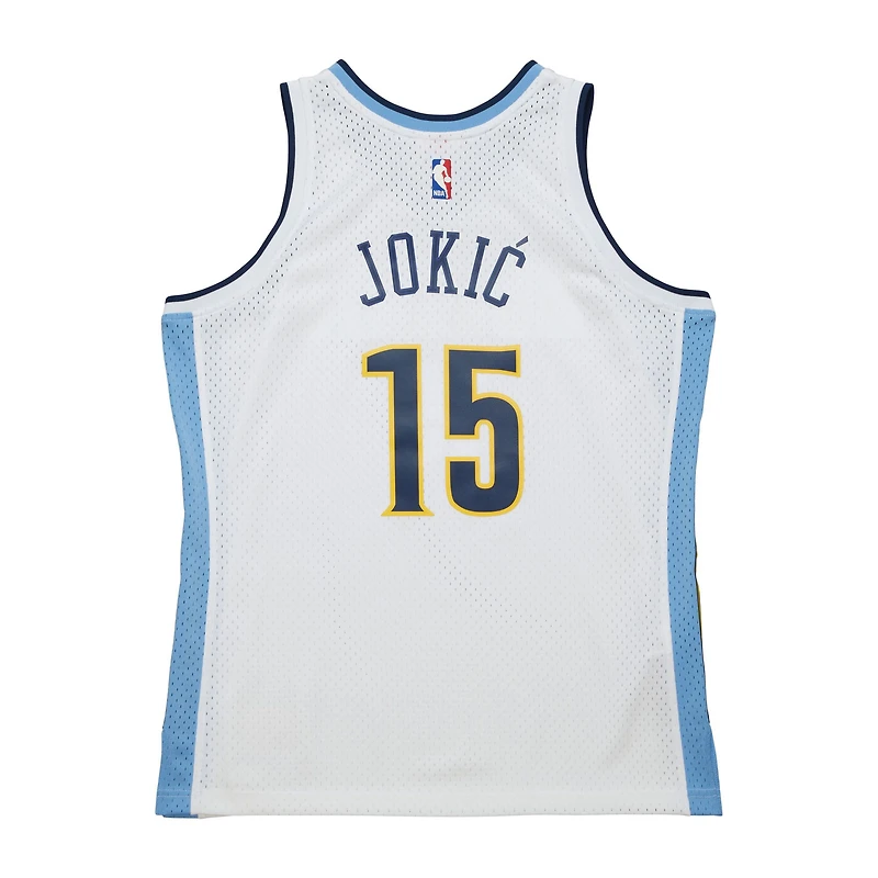 Denver Nuggets Nikola Jokic Mitchell & Ness 2016-17 Swingman Player White Jersey