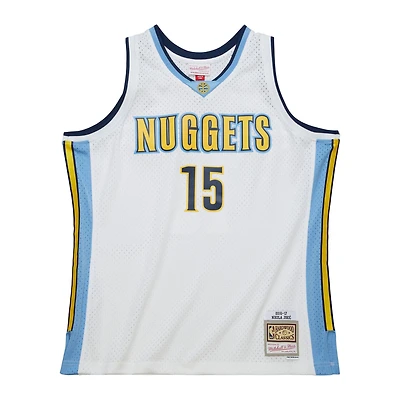 Denver Nuggets Nikola Jokic Mitchell & Ness 2016-17 Swingman Player White Jersey